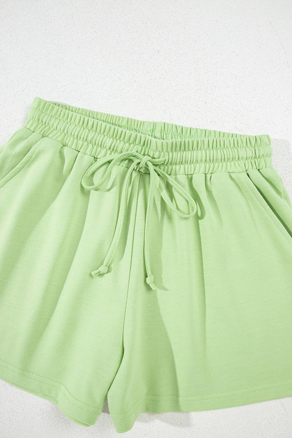 Solid Loose V-Neck Half Sleeve Tee and Shorts Set